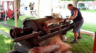 untitledmaking staves with belt fed  mill