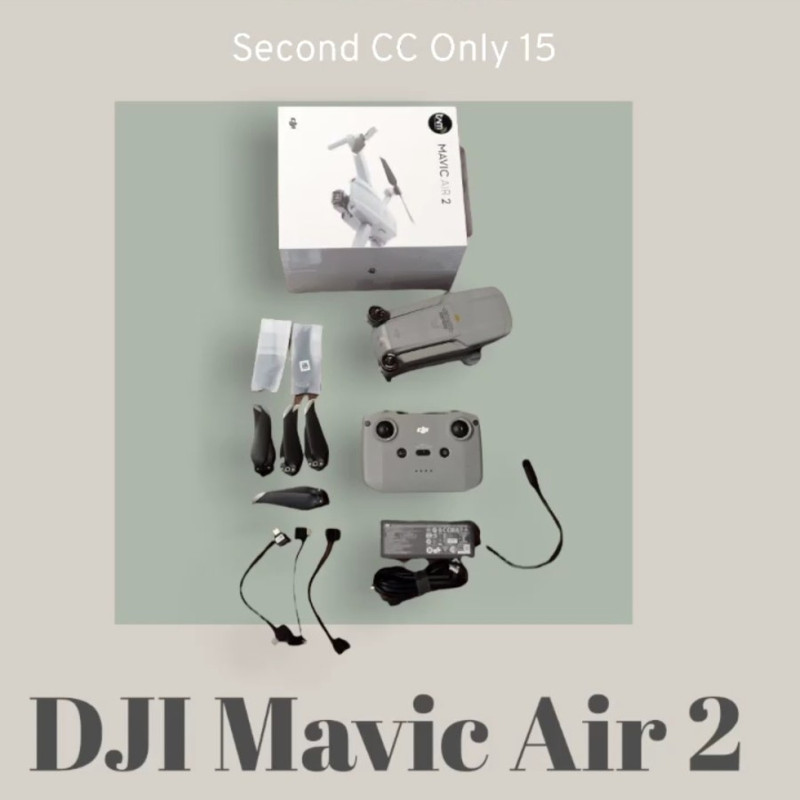 jual drone second DJI Mavic Air 2 Like New mulus murah malang