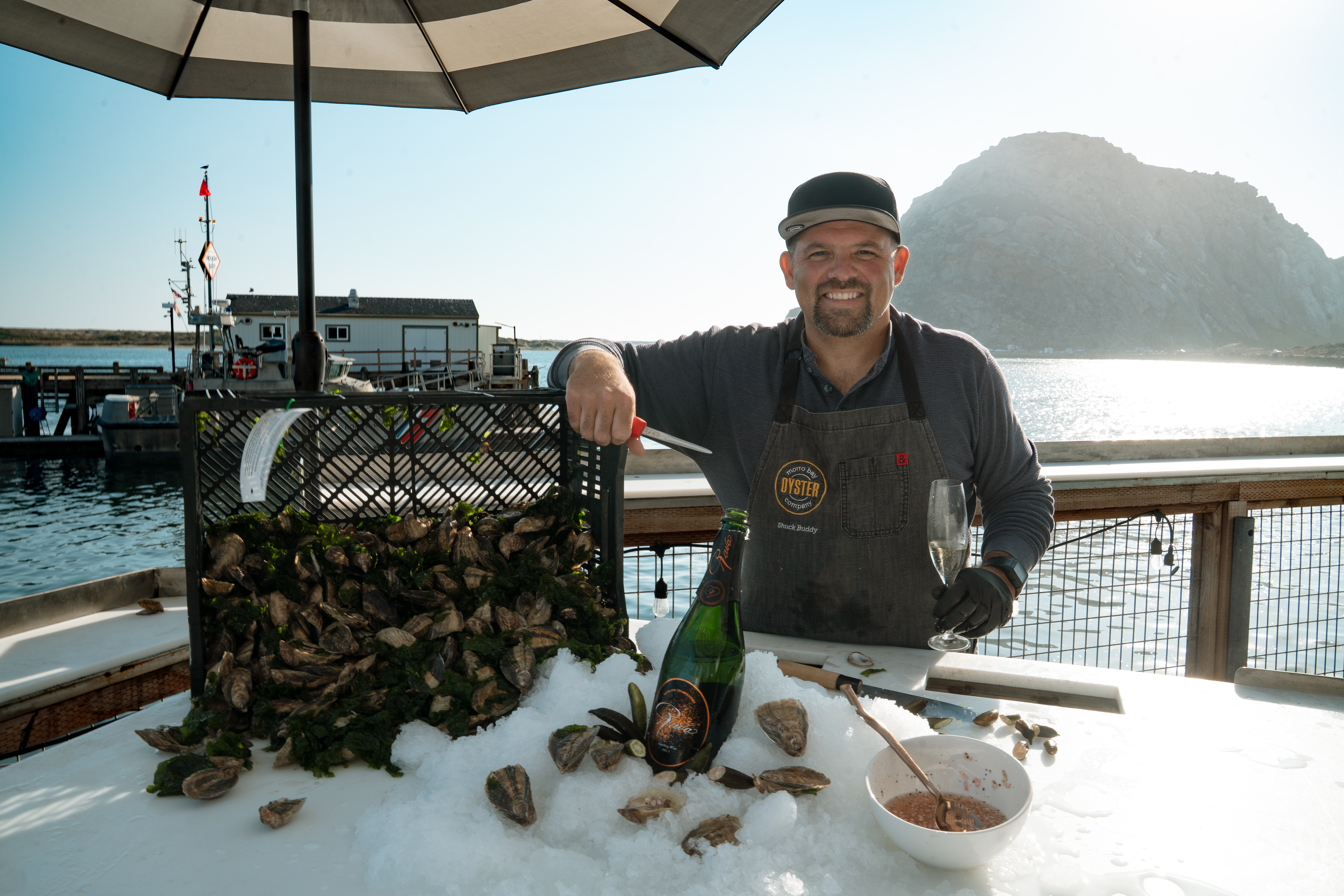 Neal Maloney with oysters