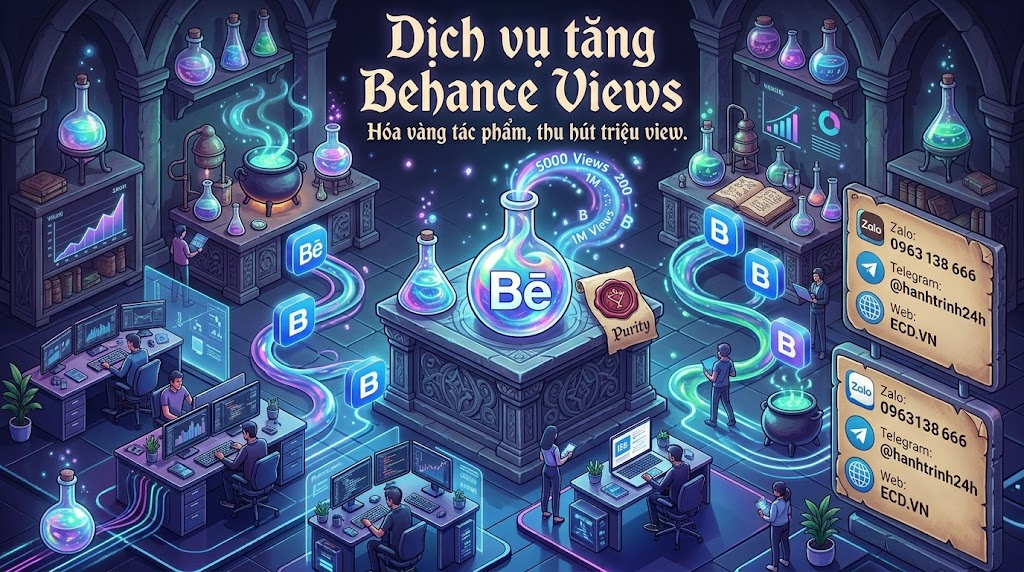 dịch vụ tăng behance views 2025 tăng engagement