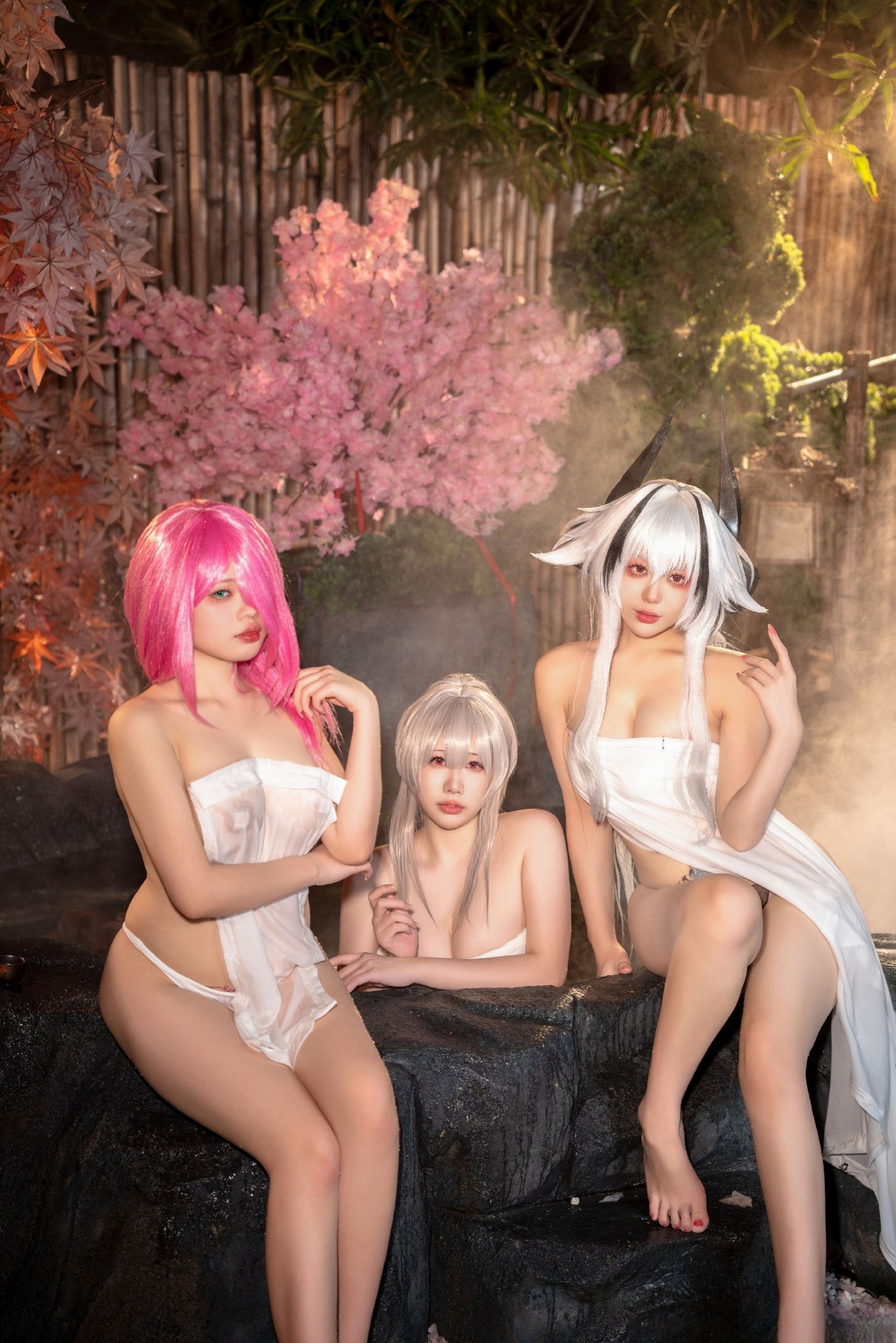 小瑶幺幺 &九言 &喜茶苍苍子 碧蓝航线 温泉之旅 写真集【66P｜193MB】插图1