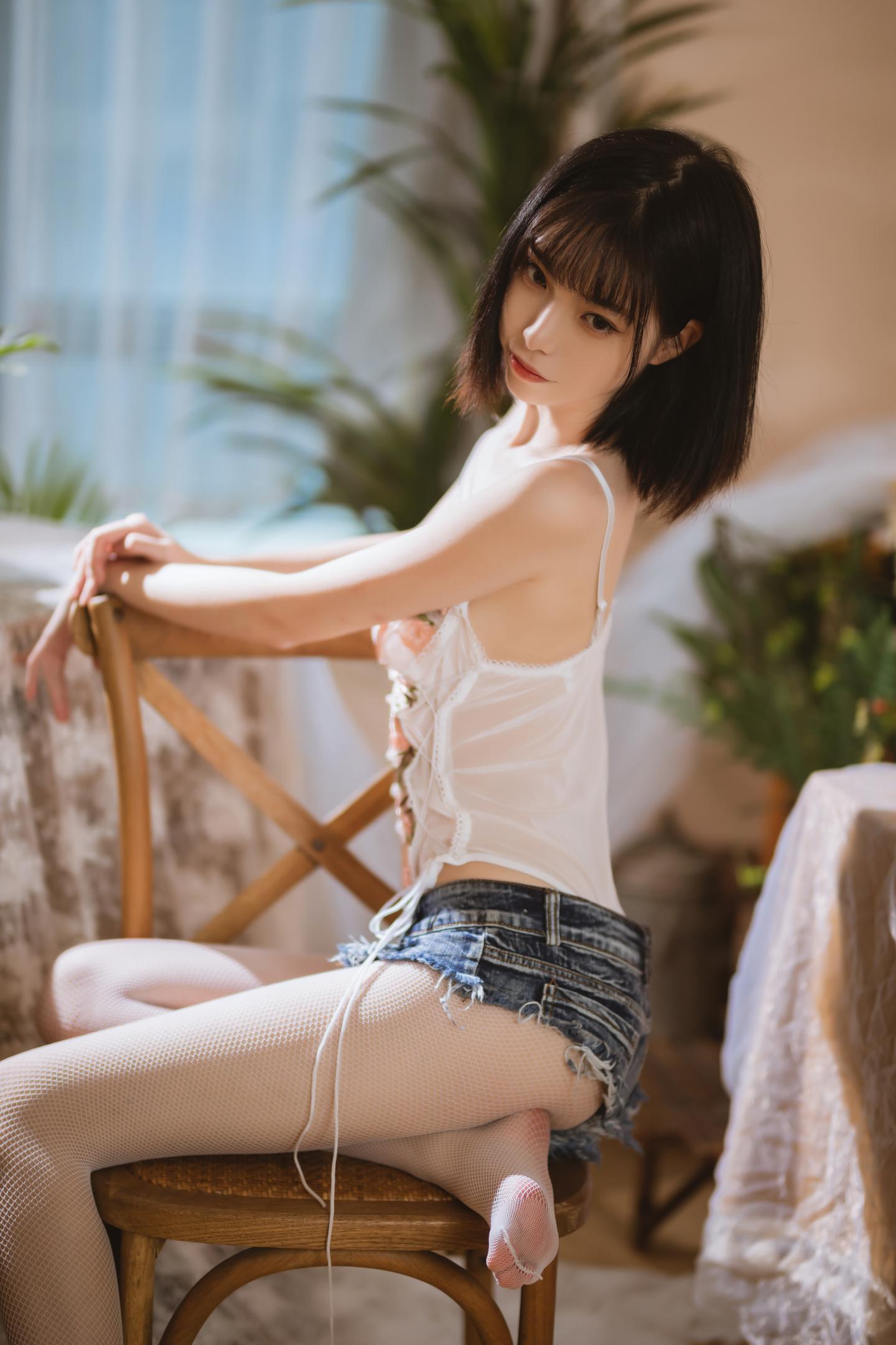 许岚LAN NO.005 少女纯欲牛仔短裤 21