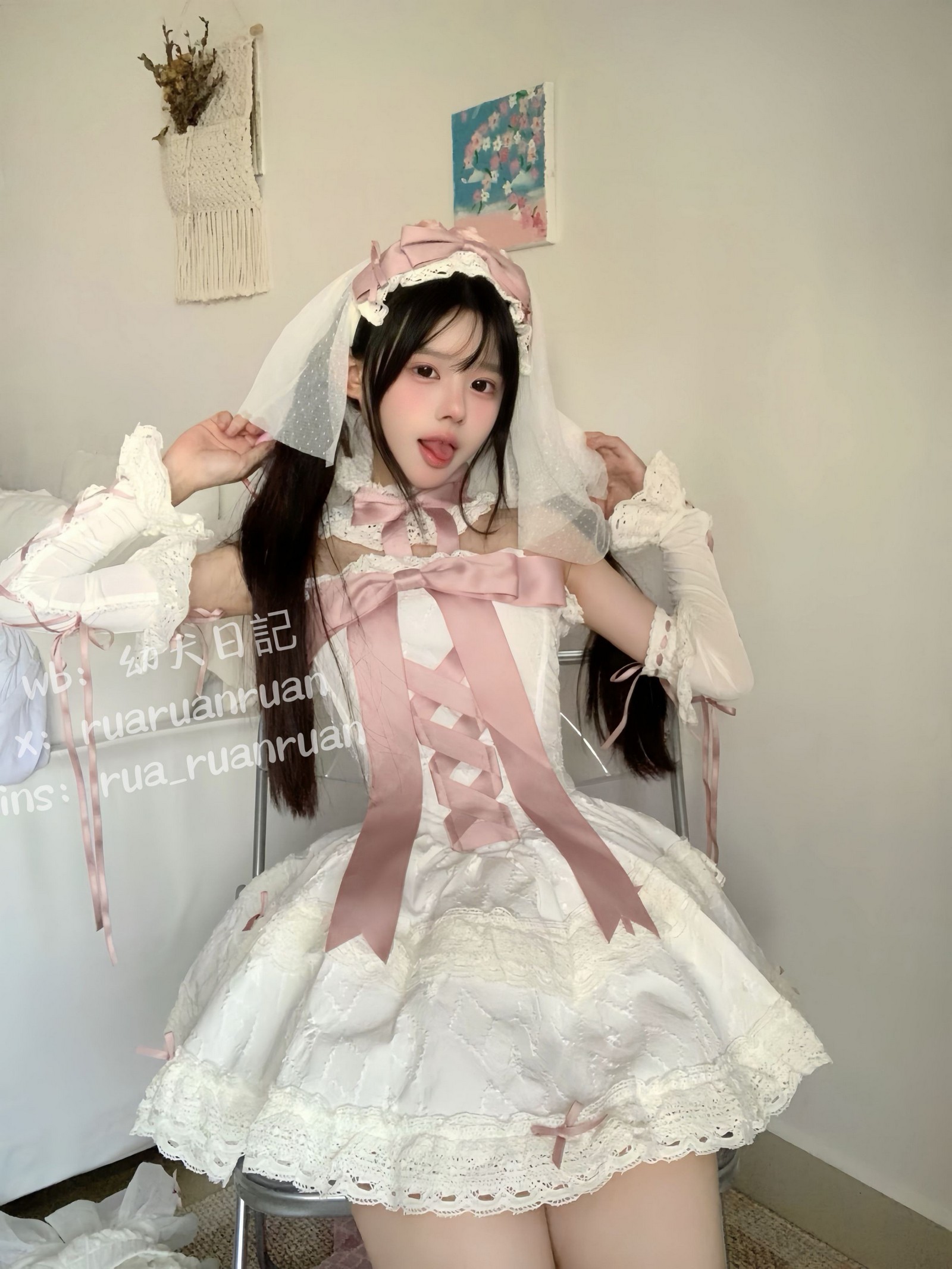 rua阮阮 初恋缎带 写真图集｜纯爱氛围系私房摄影（18P｜23MB）插图