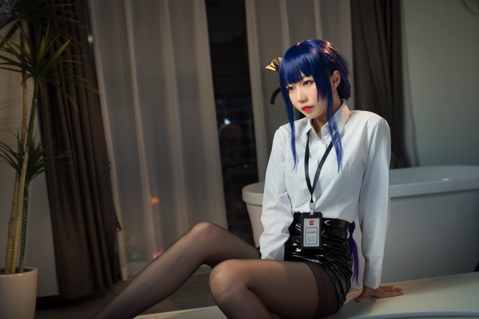 无影喵喵 雷电将军 OL Cosplay 写真｜原神人气角色高清摄影（35P｜456MB）插图2