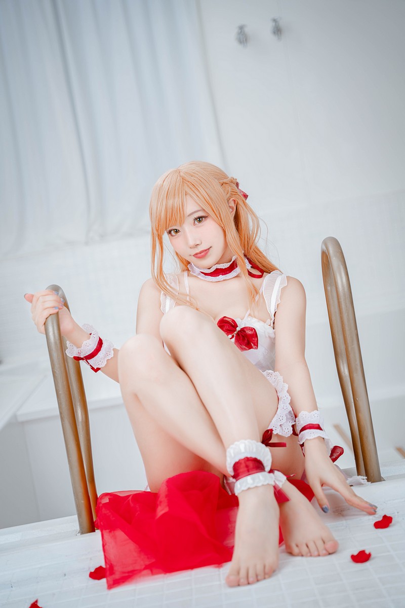 切切Celia 亚丝娜内衣 Asuna Cosplay 写真图集 93P插图4