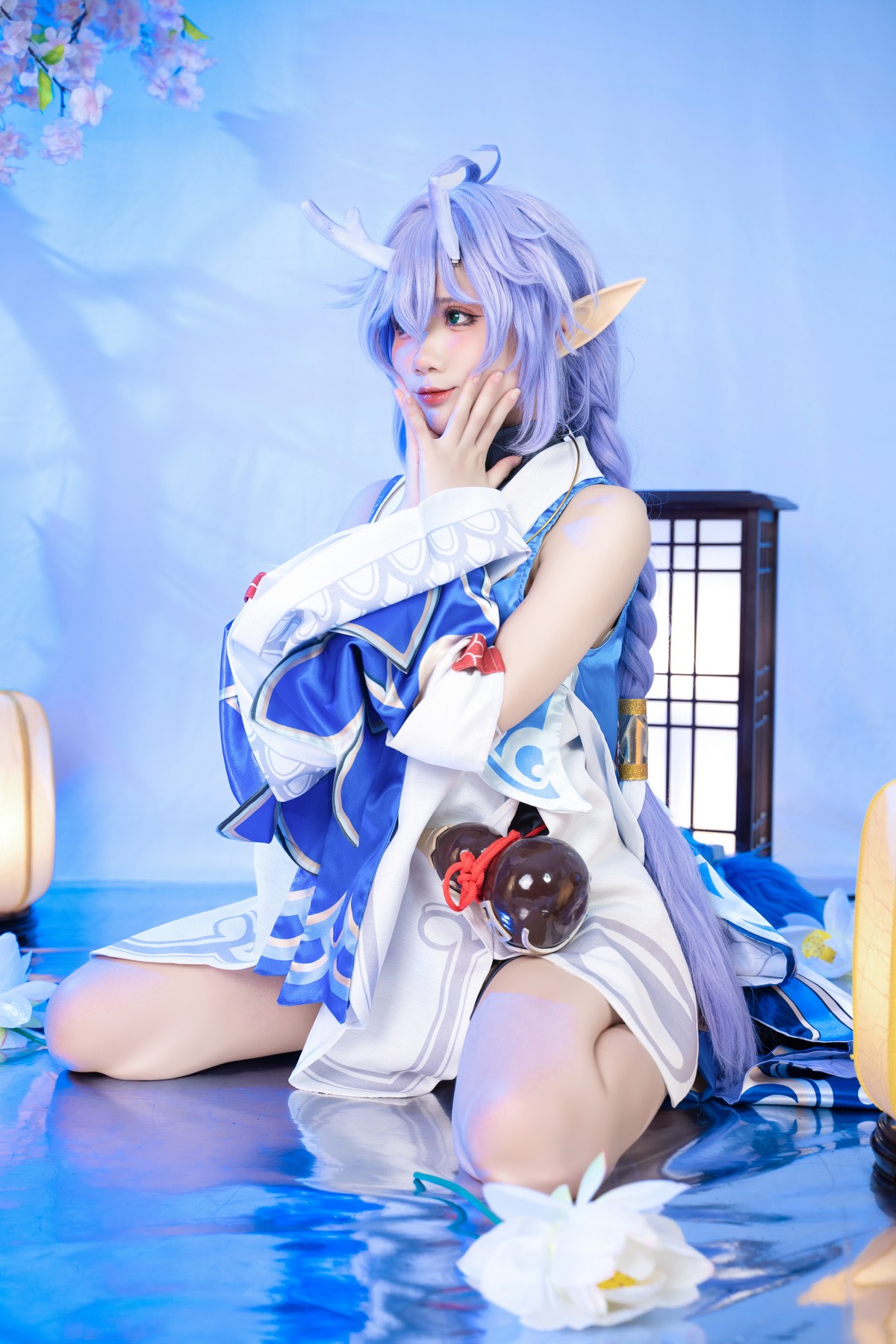 PoppaChan Bailu Cosplay Deluxe (Honkai Star Rail) – 155 Photos 12 Videos 459MB插图3