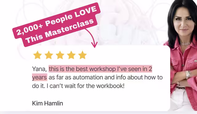 Masterclass testimonial - 2,000+ people love this masterclass