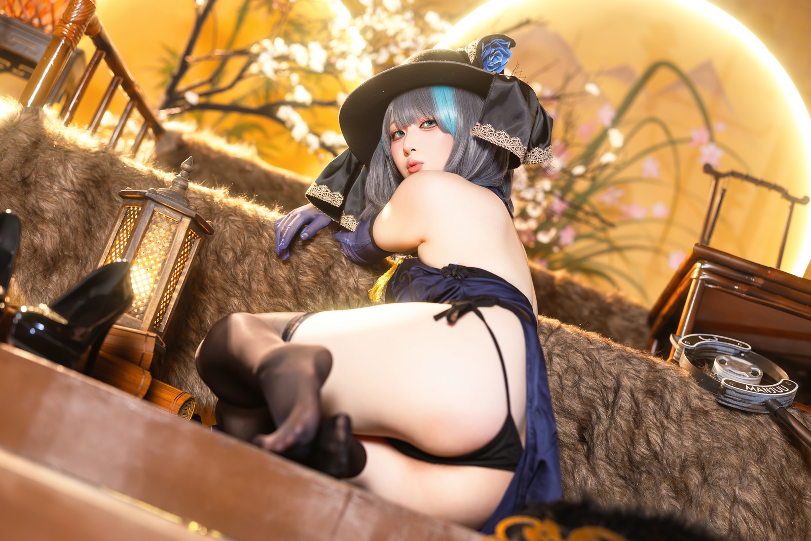 屿鱼 Yuyu 金装猫猫头 原创 Cosplay 写真集（60P｜747MB）插图