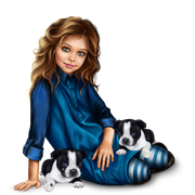 christmas_elf_girl_with_boston_terrier_puppy 48