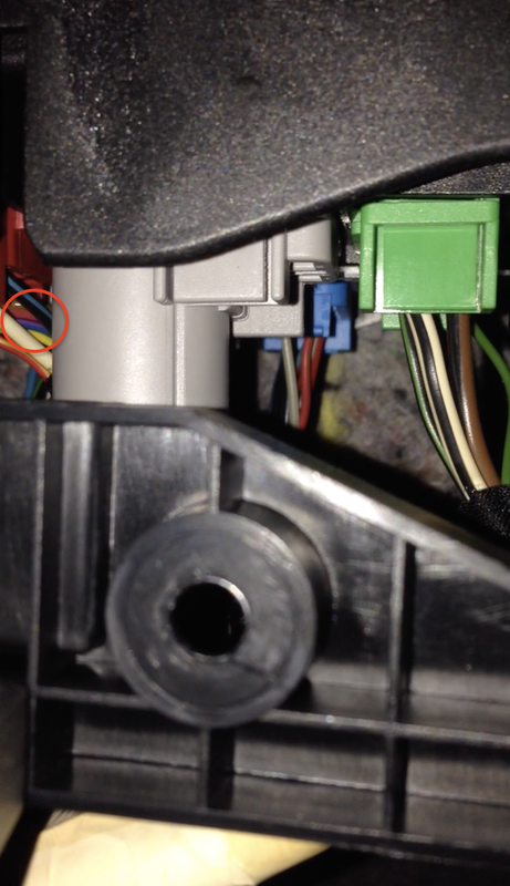 Cavo blu:viola presente