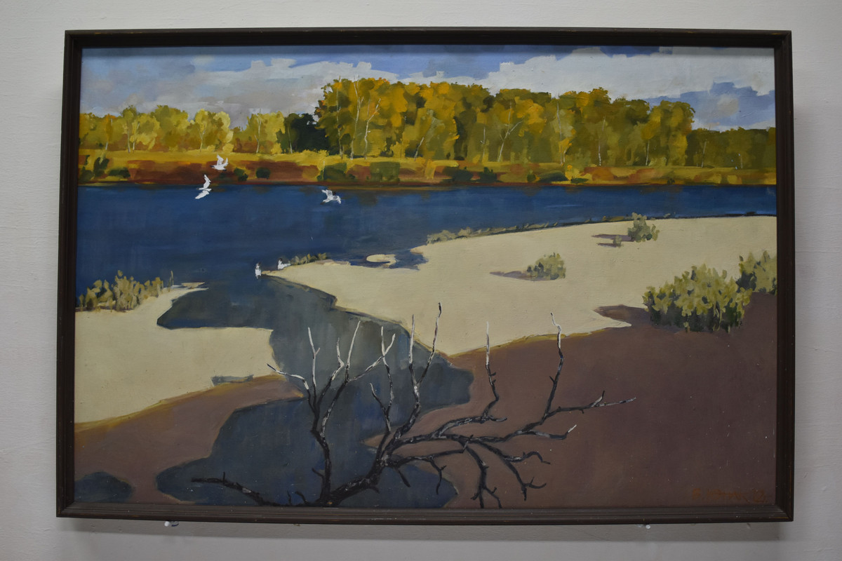 Осень в Заяре. ХМ, 60х90, 2012