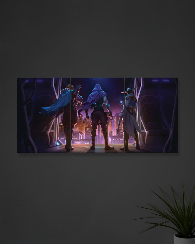 Sova X Omen X Cypher | Valorant | Games | 3 Piece Split Posters