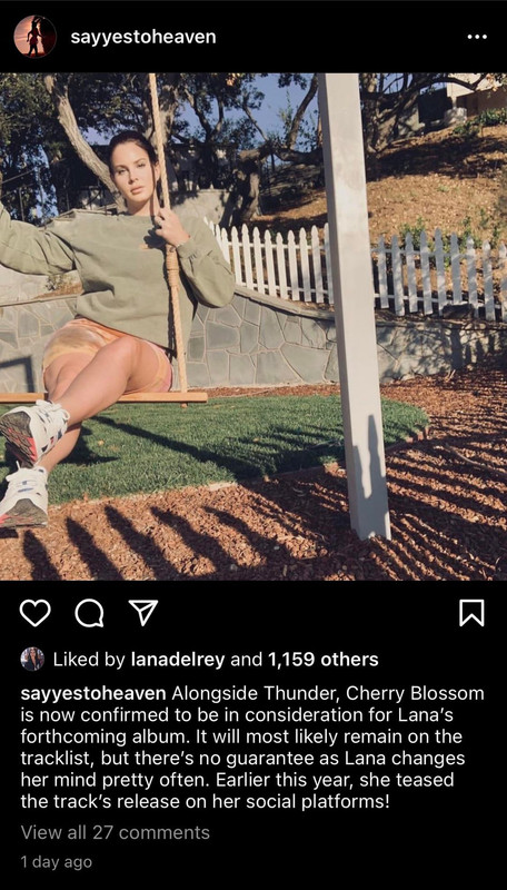 lana likes a post about thunder and cherry blossom being on v0 sk852behqa971
