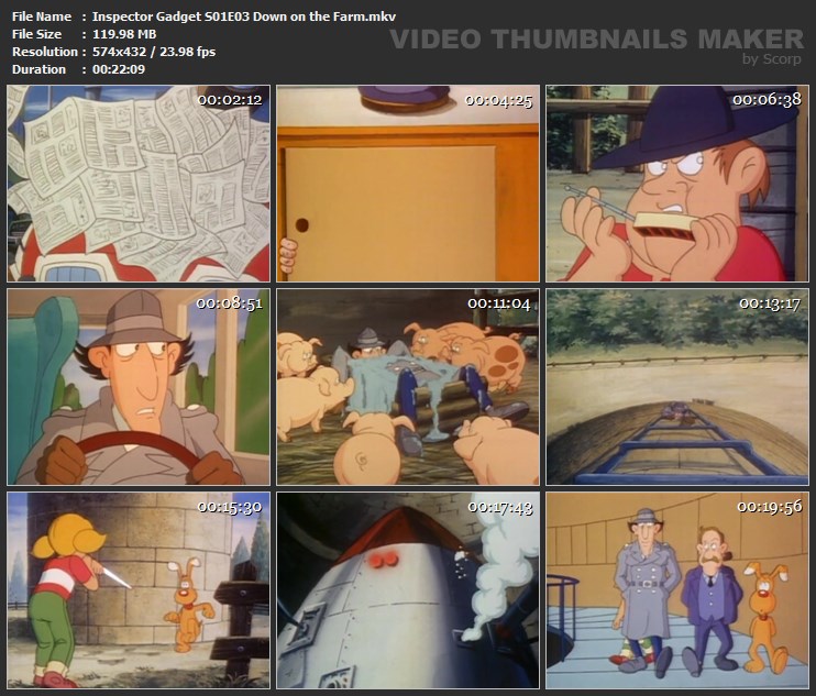 Inspector Gadget S01E03 Down on the Farm.mkv