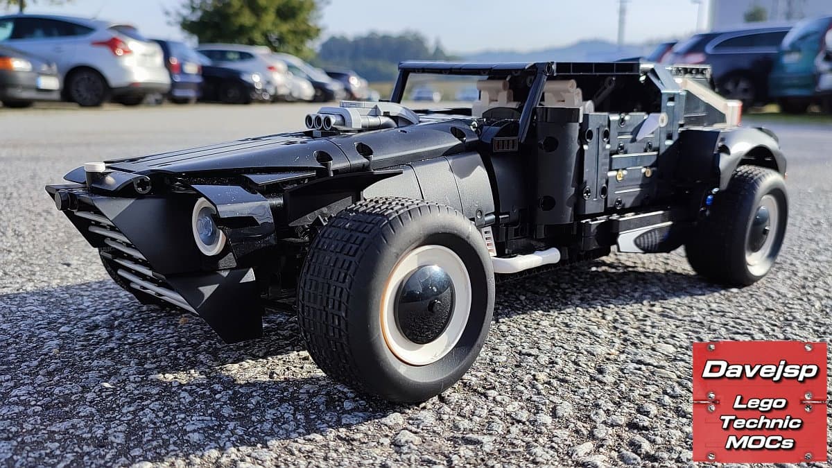 Lego Technic black roadster MOC free build