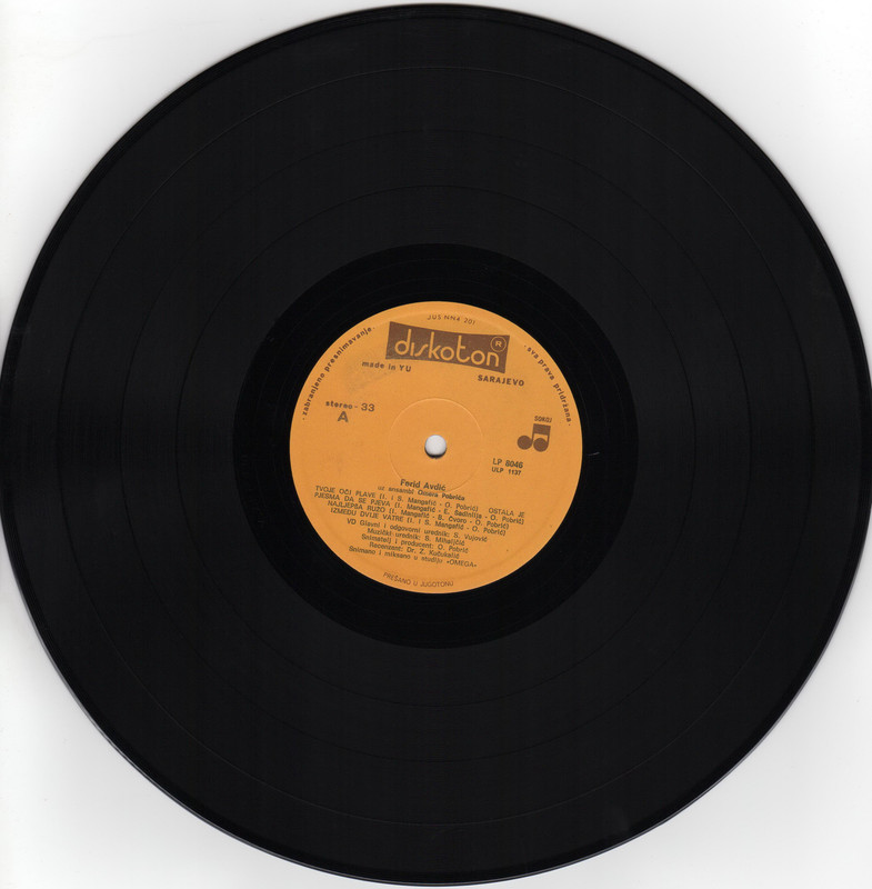 Ferid Avdic 1982 lp - A 24.11.1982_Diskoton LP 8