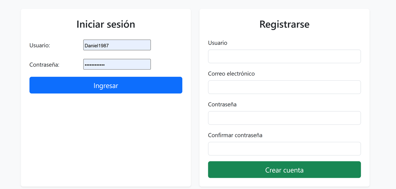 CRUD Tasks + Login