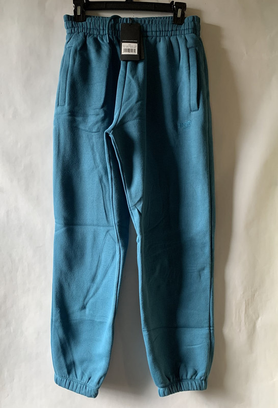 ONER WOMENS CLASSIC COMFORTABLE RELAXED LOUNGE SWEATPANTS OCEAN TEAL SZ M