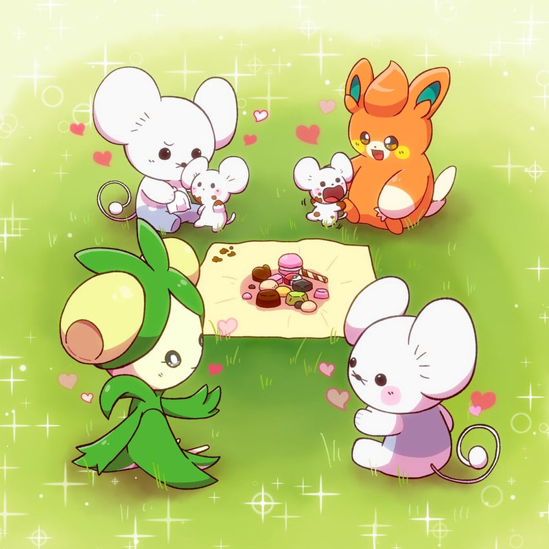 pawmi-maushold-and-dolliv-pokemon-drawn-