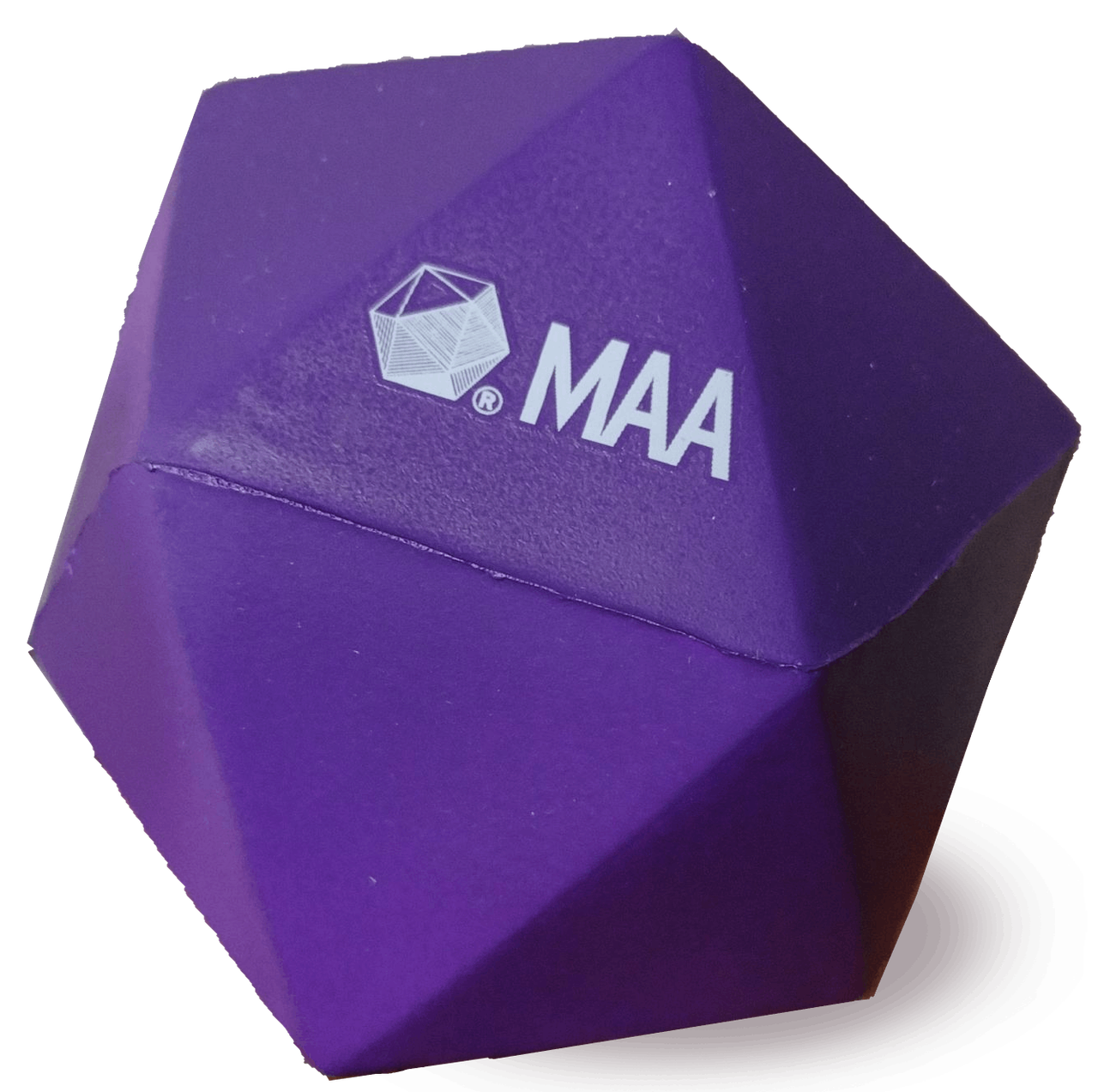 MAA Problem of the Month Prize - purple dodecahedron stress ball