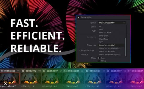 MainConcept Codec Plugin 1.5 for DaVinci Resolve