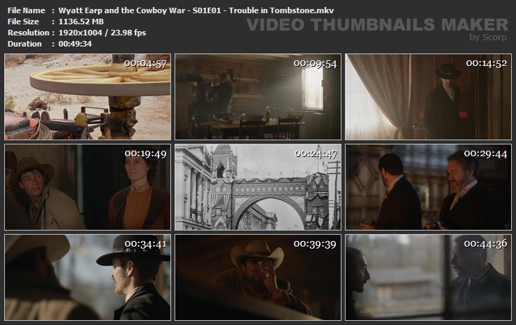 Wyatt Earp and the Cowboy War - S01E01 - Trouble in Tombstone.mkv