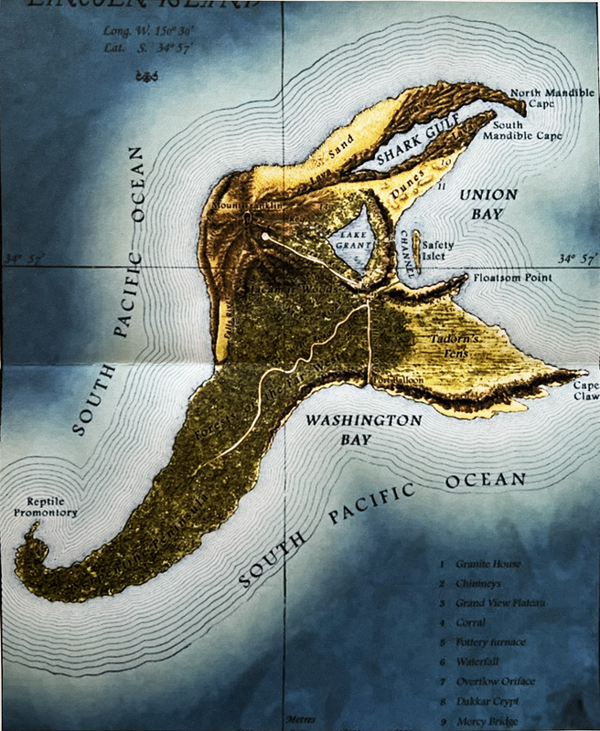Таинственный остров карта острова линкольна. Остров линкольна жюль верн. Остров линкольна жюль верн карта. Жюль верн таинственный остров карта. Карта из книги таинственный остров жюль верн.