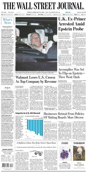 The Wall Street Journal February 20.2026 The Wall Street Journal February 20.2026