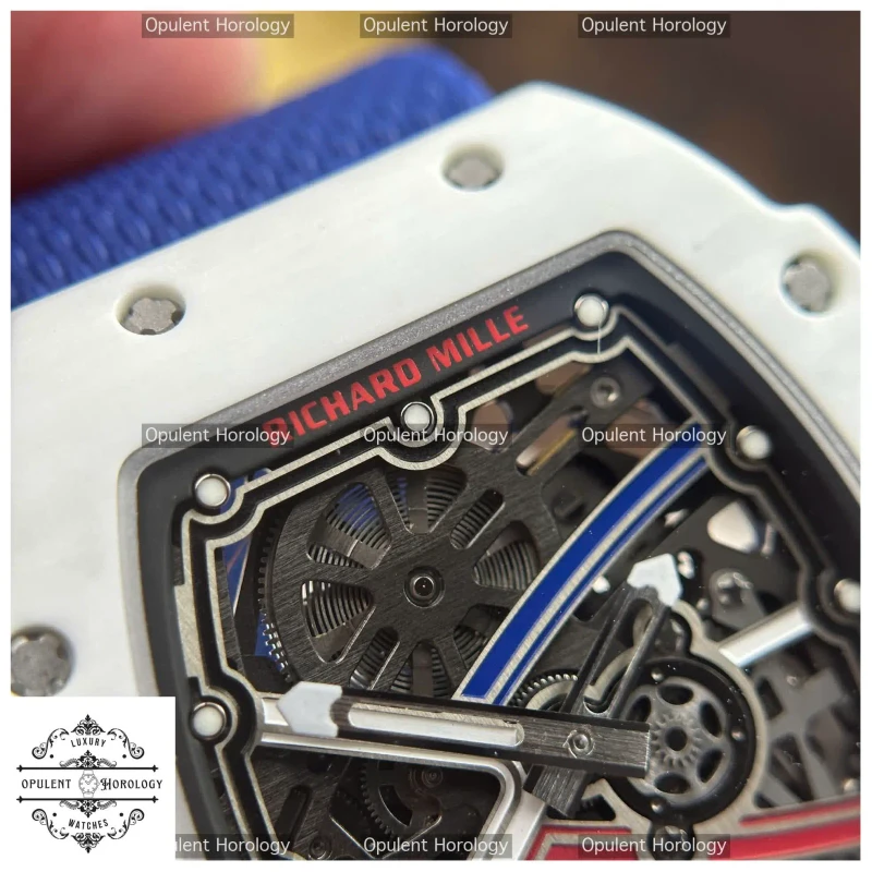 Richard Mille RM67-02 White Carbon TPT Replica - 38.7mm Ultra-Light Skeleton Watch