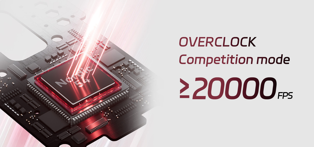 OVERCLOCK コンペティションモード 最大20000FPS