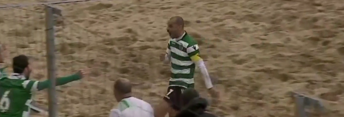 FUTEBOL DE PRAIA: SPORTING ENTRA A VENCER; SP.BRAGA DERROTADO FUTEBOL DE PRAIA: SPORTING ENTRA A VENCER; SP.BRAGA DERROTADO