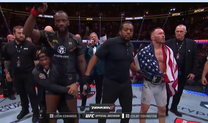 Леон Едуардс доминира над безличен Колби Ковингтън