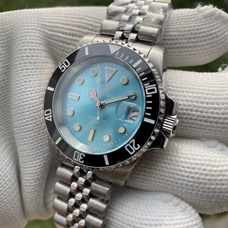 Steeldive SD1953 Tiffany Blue Sub 300M Automatic Diver Watch photo 4