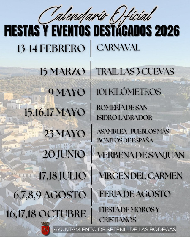Fiestas y Eventos Destacados en Setenil 2026