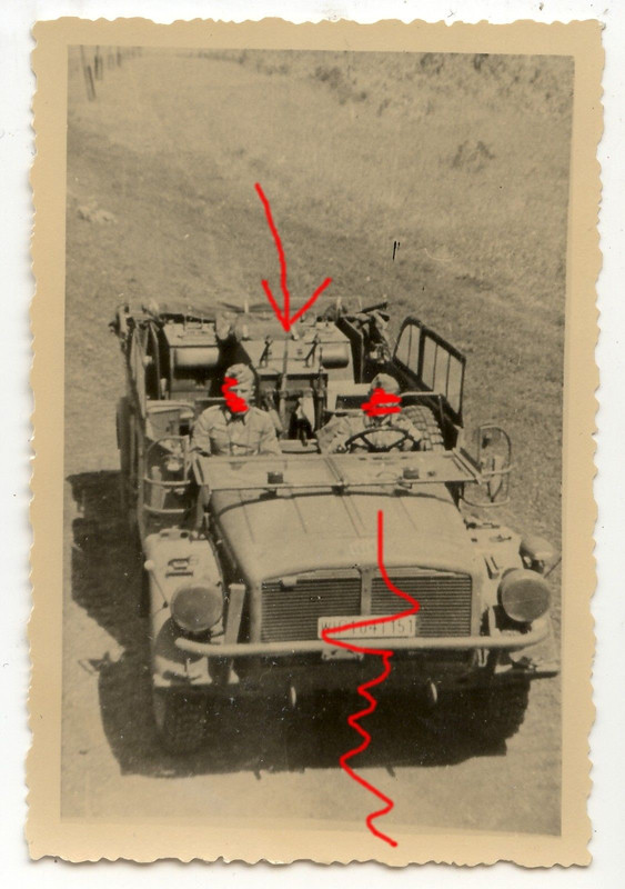 Pkw Kübelwagen Horch Kfz Funkwagen Nummernschild