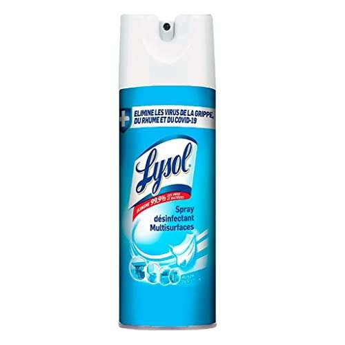 Amazon: Lysol Aerosol Desinfectante para Superficies, Aroma Crisp Linen, 346g 