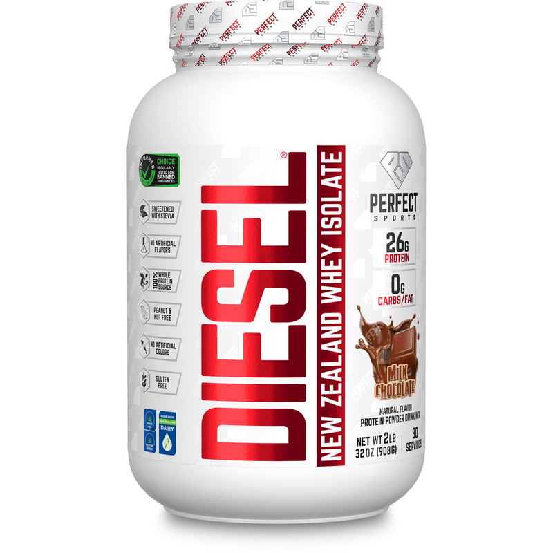 Diesel1Oo% New Zealand Whey Isolate, Grass-Fed & Pasture Raised Milk Chocolate 2Lb