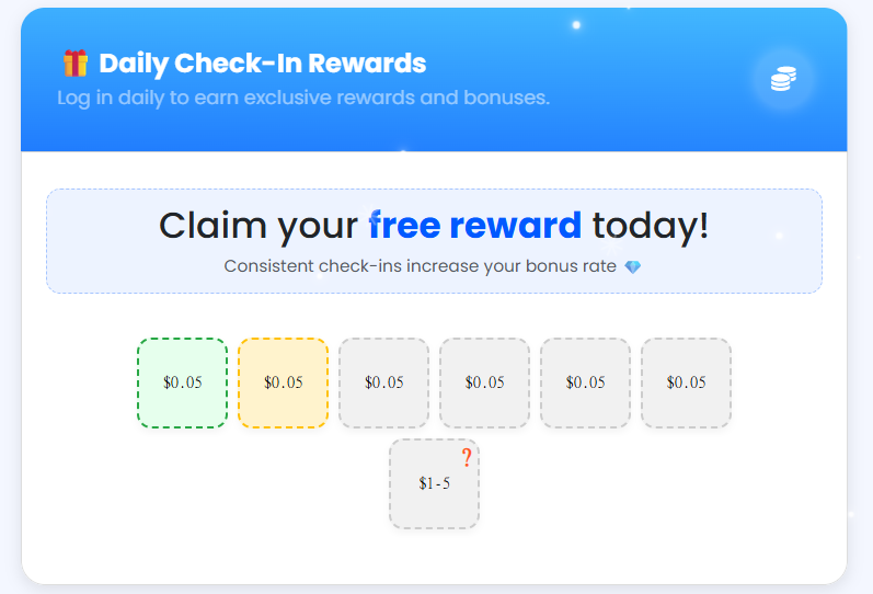 Daily Check-In Rewards System Added — FalconSMMPanel | SMM Panel Rewards & Bonuses