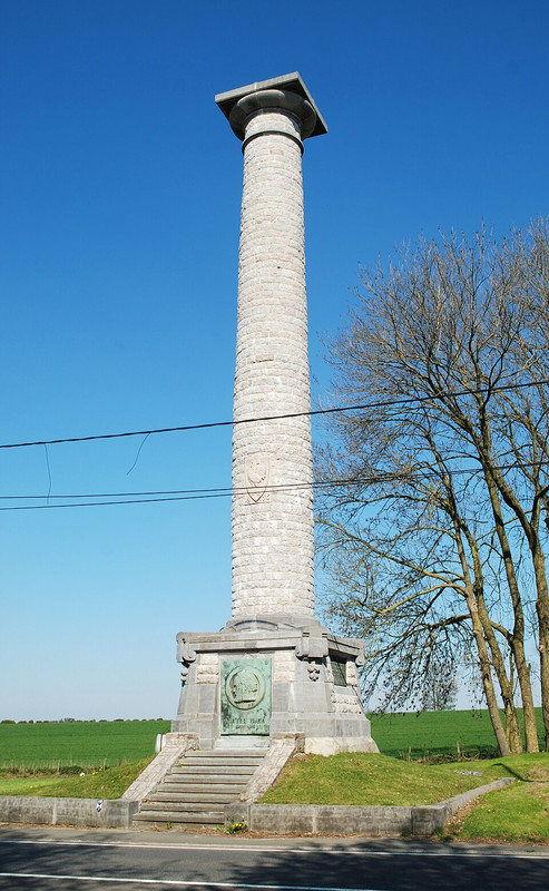 Belgique Champ de bataille de Waterloo Colonne Victor Hugo 02