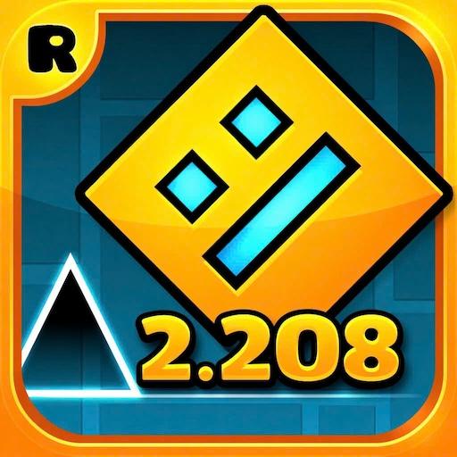 Geometry Dash version 2.208 Icon