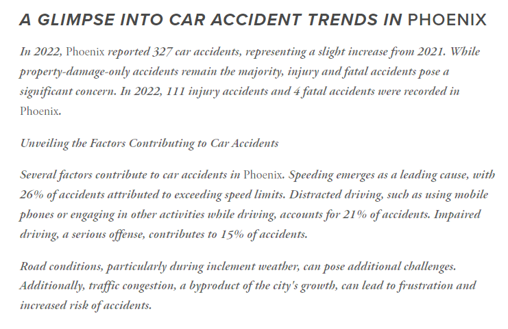 Car Accident Attorney In Phoenix Arizona And Surrounding Areas