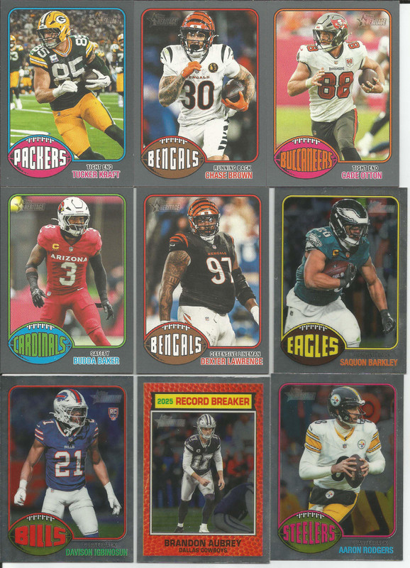 [SCAN] x1 Hobby Box 2026 Topps Heritage Football - HUGE HIT