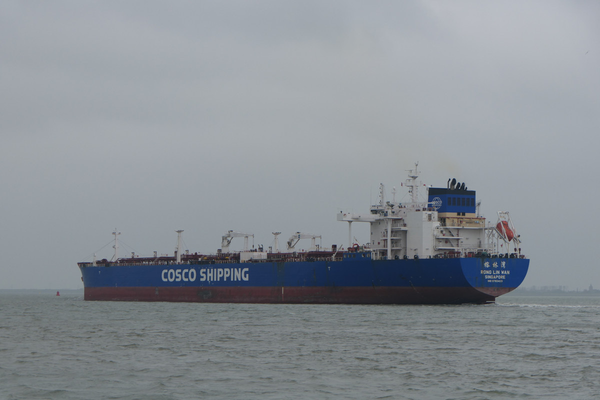 RONG LIN WAN@Westerschelde afvarend Walsoorden 14.11 (1)