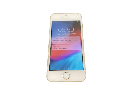 A1457 Apple iPhone 5s 16GB Rose Gold (White face) O2 Locked