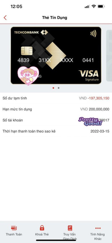 Thẻ tín dụng Techcombank Signature