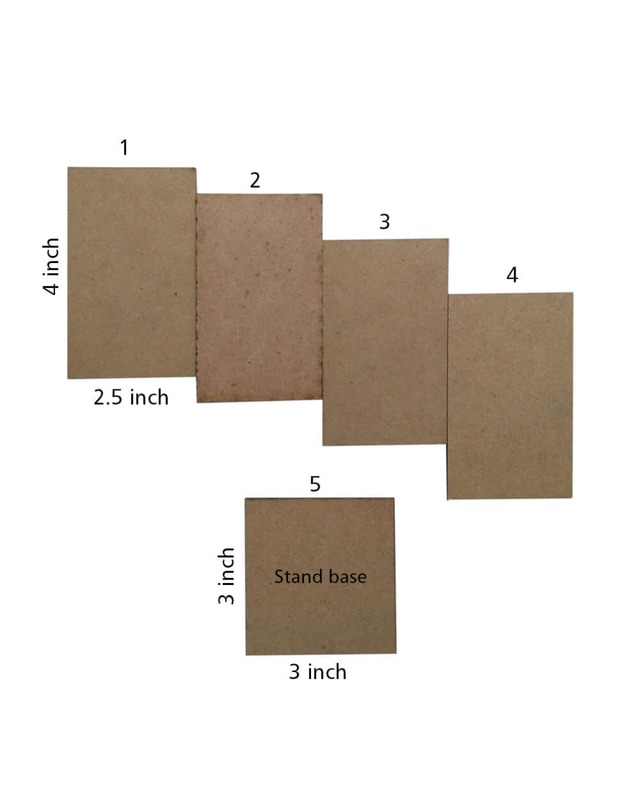 Resin Art on MDF Pen Stand DIY Kit