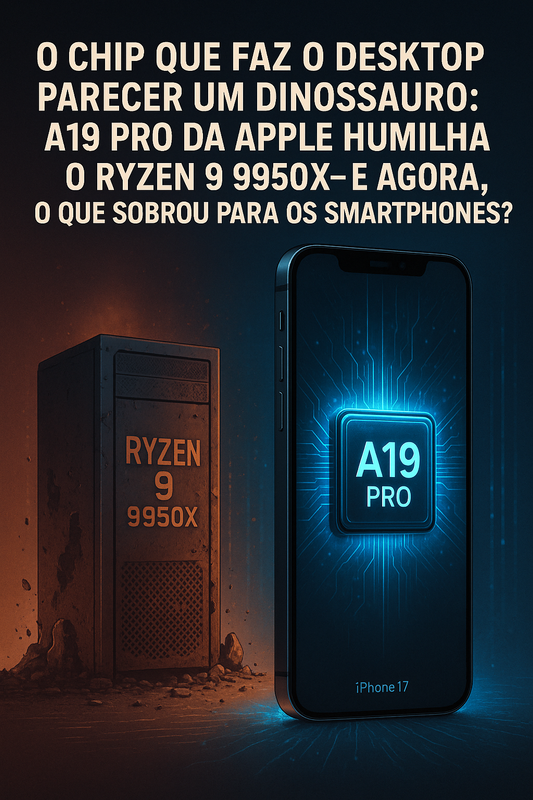 O Chip que Faz o Desktop Parecer um Dinossauro: A19 Pro da Apple Humilha o Ryzen 9 9950X – E Agora, o Que Sobrou para os Smartphones?