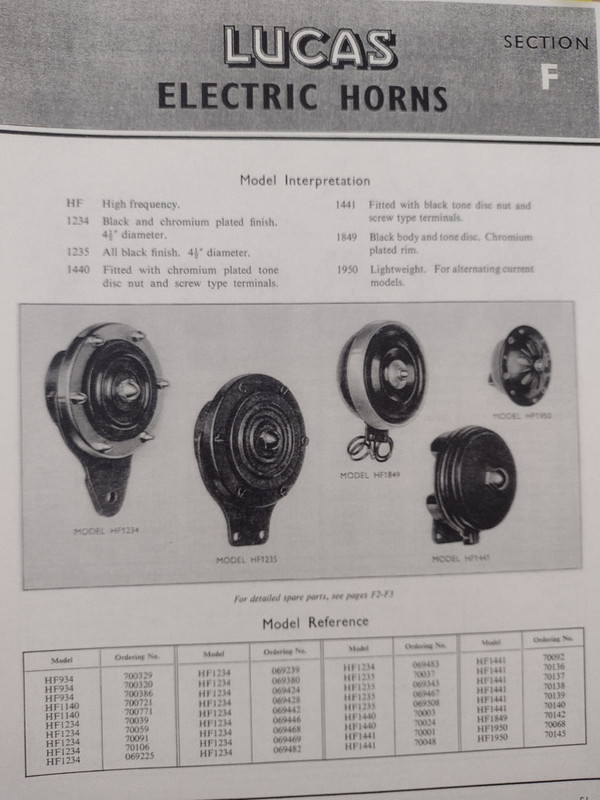 1953 BB horn - Britbike forum