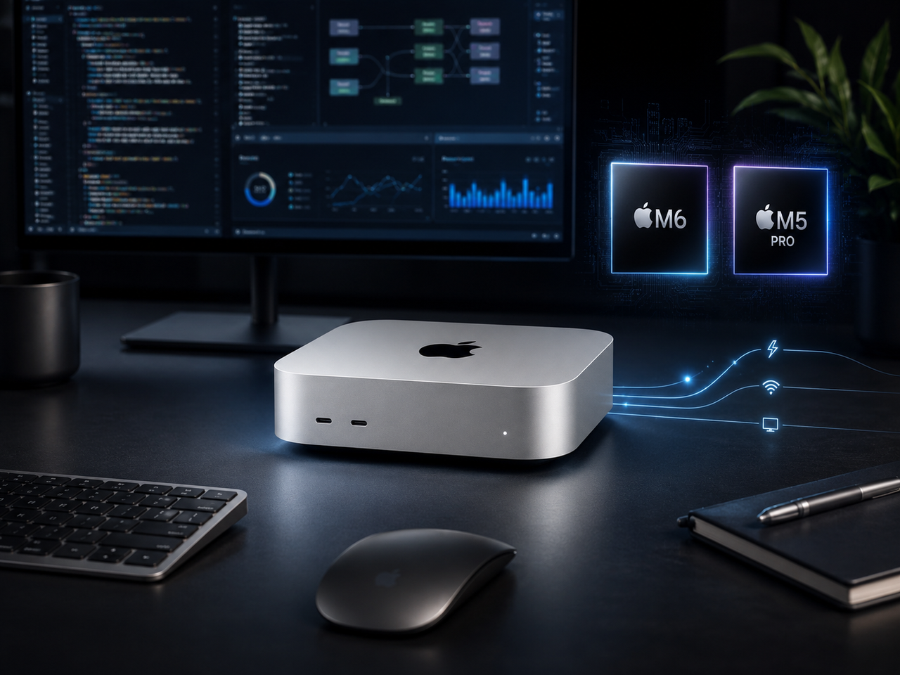 Mac mini salta para o M6 e vira uma pequena estação de IA mas a versão Pro fica no M5