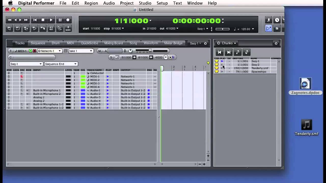 Digital Performer Located In Files